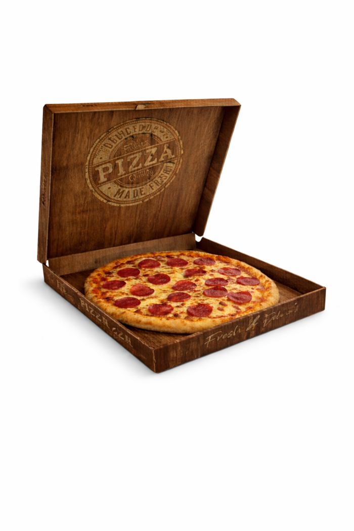 Pizzadoos Americano Bruin 33x33cm 50 Stuks, foto 3
