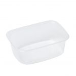 PP rechthoekige salade bak/kom 125cc 108mm