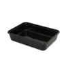 Kilobak Magnetronbak 650 ml Zwart, PP 182 serie