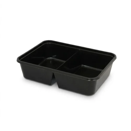 magnetronbak zwart 750ml dubbel vak