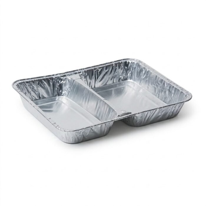 Aluminium Afhaalschaal 2-Vaks