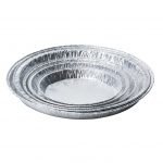 Ronde aluminium schaal 100st.