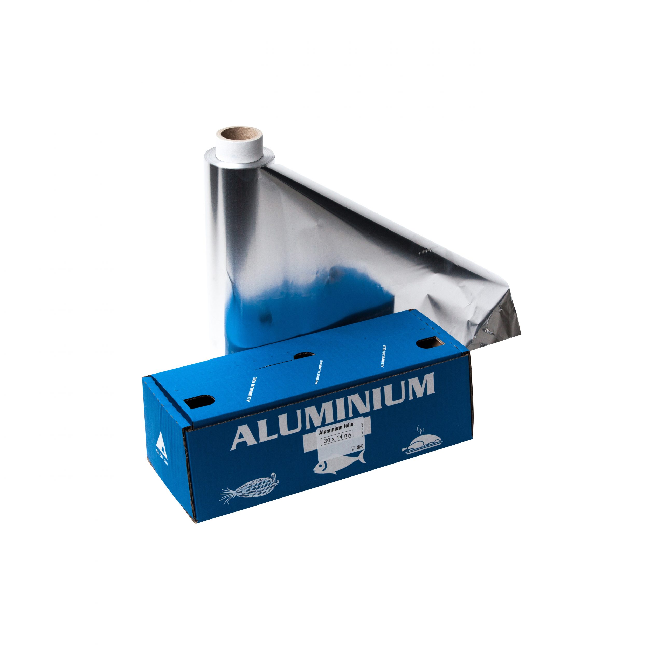 Afvoer marge diepvries Aluminium folie rol 30cm 1,6kg 14micron dik folie - Verpakkings Express