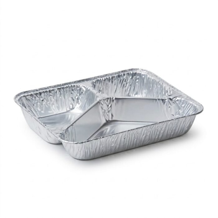 Aluminium Afhaalschaal 3-Vaks Groot