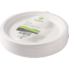Biodore® Bord, rond, 1-vaks, Suikerrietpulp, Ø260mm, wit