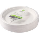 Biodore® Bord, rond, 1-vaks, Suikerrietpulp, Ø260mm, wit
