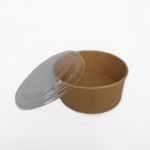 Kraft Salade Bowl Bruin met Deksel 500ml 20oz 300 stuks