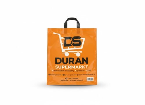 op naam bedrukte plastic tas