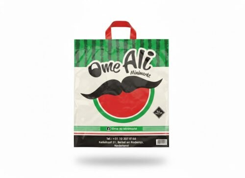 op naam bedrukte plastic tas