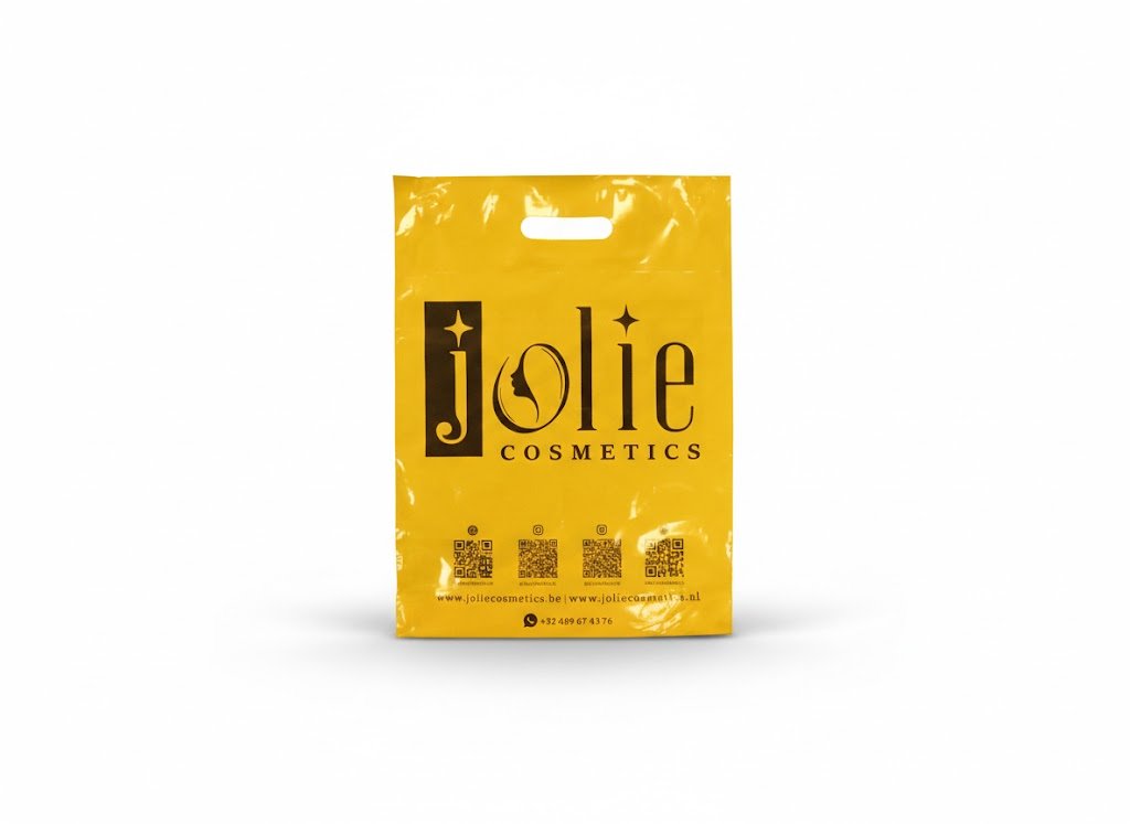 op naam bedrukte plastic tas