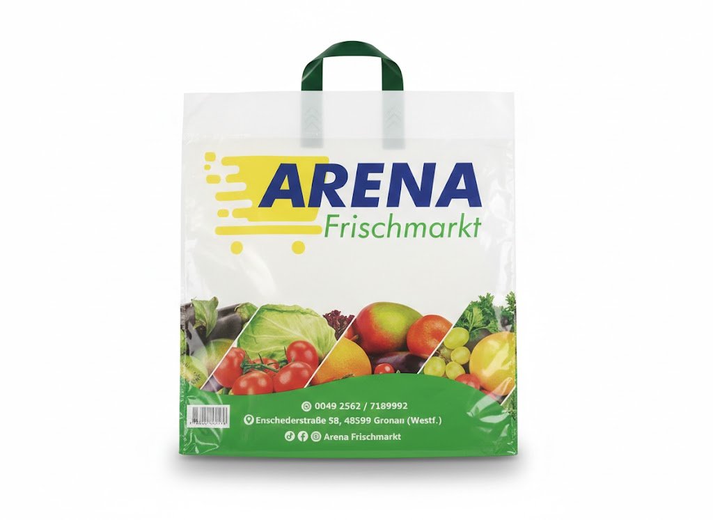 op naam bedrukte plastic tas