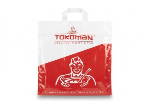 op naam bedrukte plastic tas