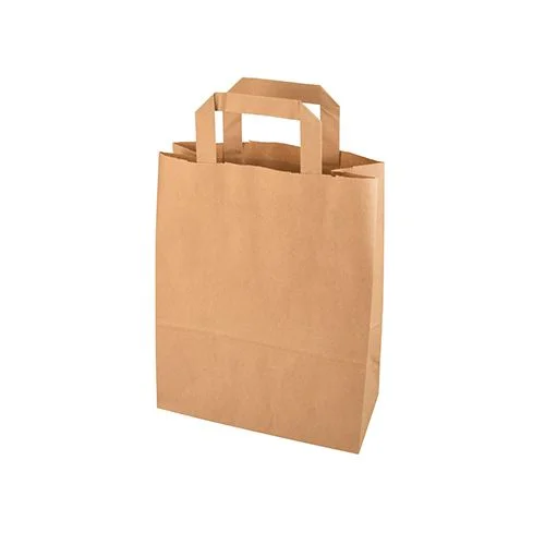 Papier Tas Snacktas Kraft Bruin Klein 22x11x27cm 250 Stuks
