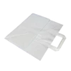 Papieren Snacktas Kraft Wit Groot 32x17x28 cm, 300 stuks