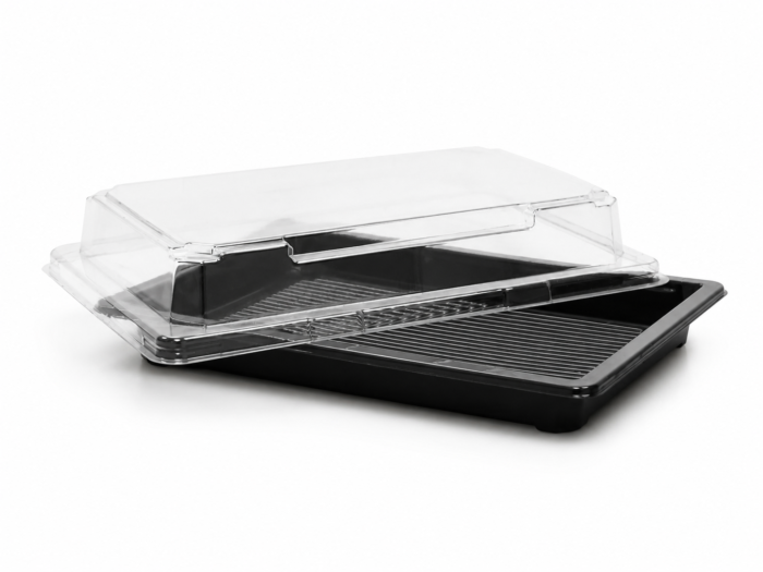 Sushi Tray Deksel 220x135x20mm Zwart, foto 2