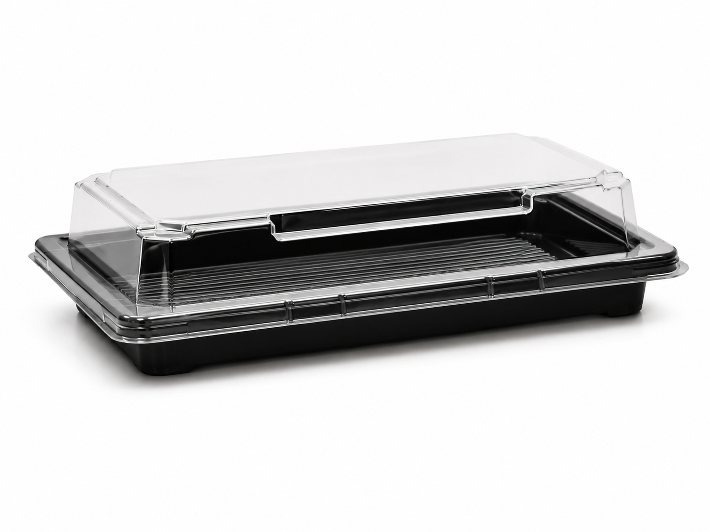 Sushi Tray Deksel 220x135x20mm Zwart