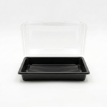 Sushi Tray Deksel 220x90x20mm Zwart