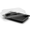 Sushi Tray Deksel 185x130x20mm Zwart