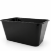 Strong Green Kilobak 1000 ml Zwart met Deksel, 500 stuks + 500 deksels