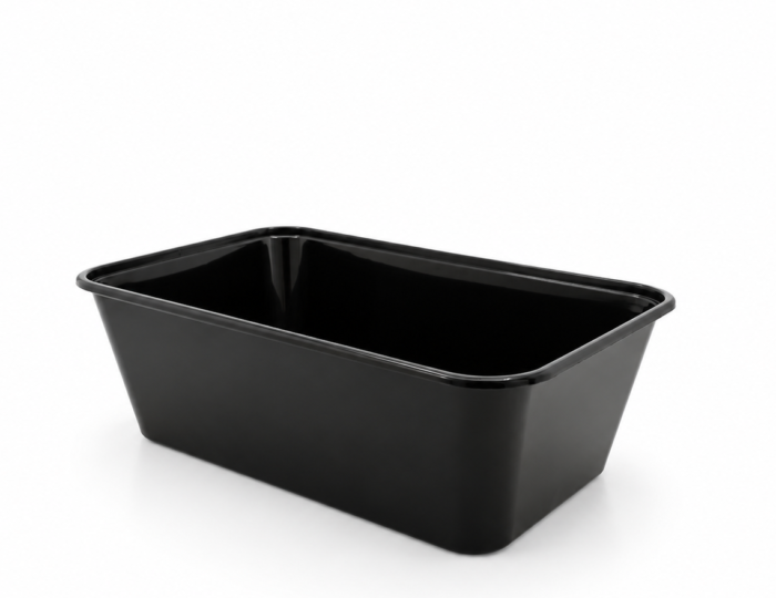 Strong Green Kilobak 750 ml Zwart met Deksel, 500 stuks + 500 deksels