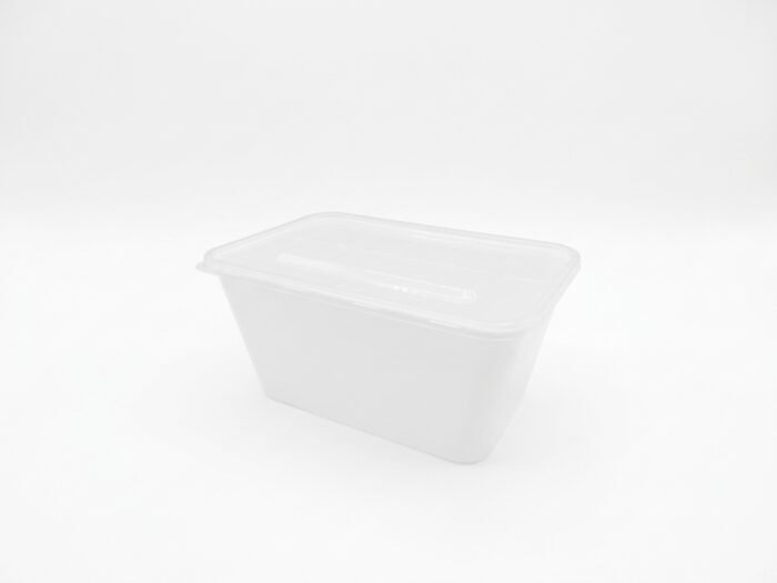 Strong Green Kilobak 1000 ml Wit met Deksel, 500 stuks + 500 deksels, foto 2