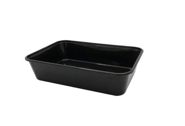 Strong Green Kilobak 650 ml Zwart met Deksel, 500 stuks + 500 deksels