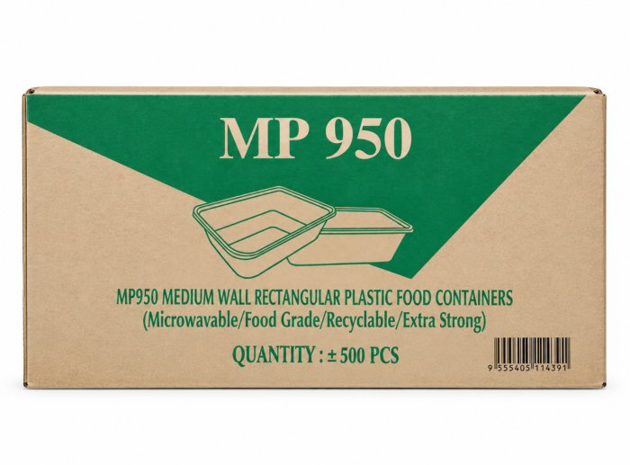Kilobak Magnetronbak 950ml Wit, PP 182 serie EXTRA STRONG (Inclusief Deksel), foto 3
